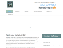 Tablet Screenshot of fabricbin.net